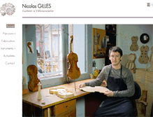 Tablet Screenshot of luthier-gilles.com